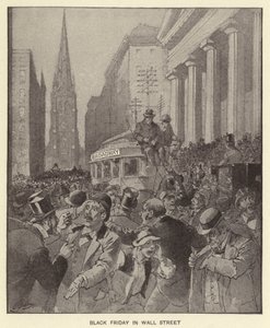 Černý pátek na Wall Street (litho) od Henry Alexander (after) Ogden