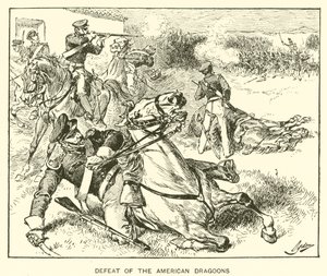 Porážka amerických dragounů (litho) od Henry Alexander (after) Ogden