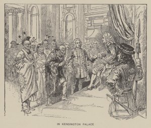 Přijetí Creek Indians králem Jiřím II v Kensingtonském paláci od Henry Alexander (after) Ogden