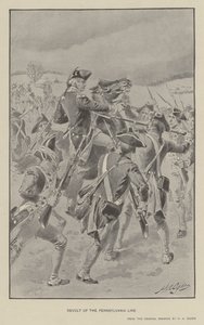 Vzpoura Pennsylvánské linie (litho) od Henry Alexander (after) Ogden