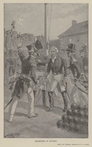 Kapitulace Detroitu (litho) od Henry Alexander (after) Ogden