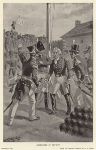 Kapitulace Detroitu (litho) od Henry Alexander (after) Ogden