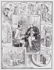 The Domestic Circle (rytina) od Henry Alexander (after) Ogden