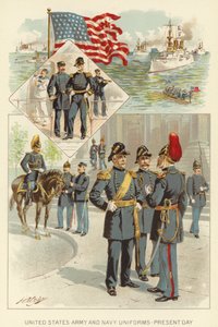 Uniformy armády a námořnictva Spojených států, současnost (barevné lito) od Henry Alexander (after) Ogden