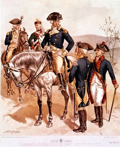 Uniforma vrchního velitele a důstojníků americké kontinentální armády od Henry Alexander Ogden