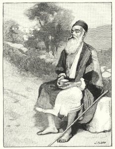 Slepý žebrák poblíž Jeruzaléma (litho) od Henry Andrew Harper
