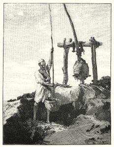 Způsob čerpání vody na východě (litho) od Henry Andrew Harper