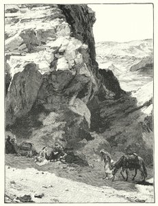 Stín velké skály, poblíž War Sabo (litho) od Henry Andrew Harper