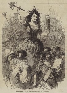 Karneval v Paříži od Henry Augustin Valentin