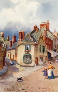 North Gate, Barnstaple (barevná litografie)