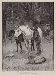 Ranní toaleta (rytina) od Henry Bailey