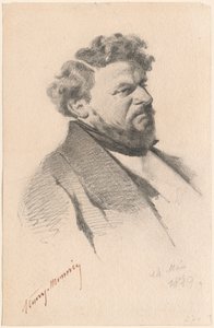 Portrét muže od Henry Bonaventure Monnier
