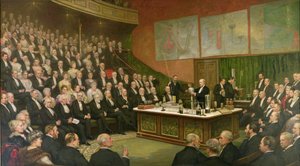 Páteční večerní projev v Royal Institution; Sir James Dewar o kapalném vodíku, 1904