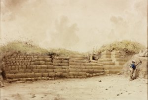 Housesteads, c.1848 (tužka a akvarel na papíře)