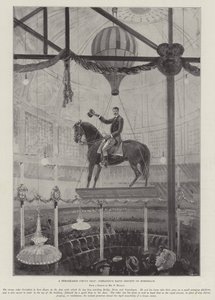 Pozoruhodný cirkusový kousek, Corradiniho rychlý sestup z koňského hřbetu od Henry Charles Seppings Wright