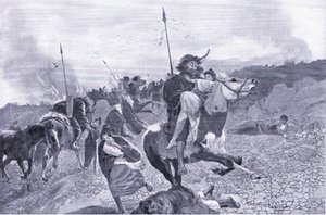 Raný nájezd Hunů 180 př. Kr od Henry Charles Seppings Wright