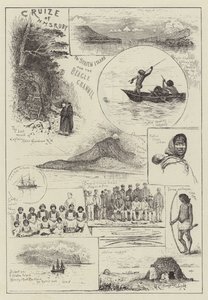 Plavba HMS Ruby na Staten Island a Beagle Channel od Henry Charles Seppings Wright