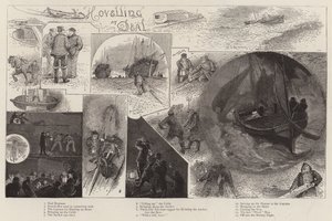 Hovelling ve společnosti Deal od Henry Charles Seppings Wright