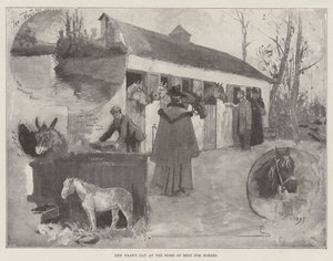Nový rok v Domově odpočinku pro koně od Henry Charles Seppings Wright