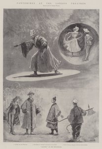 Pantomima v londýnských divadlech (litho) od Henry Charles Seppings Wright