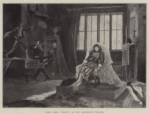 Scéna z Trilby v divadle Haymarket od Henry Charles Seppings Wright