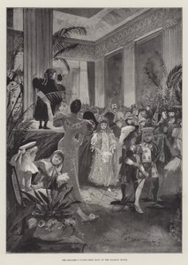 Dětský maškarní bál v zámeckém paláci od Henry Charles Seppings Wright