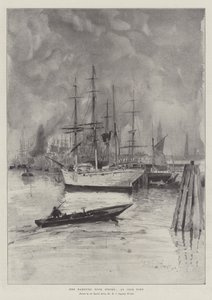 Hamburk Dock Strike, nečinný přístav od Henry Charles Seppings Wright