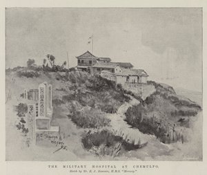 Vojenská nemocnice v Chemulpo od Henry Charles Seppings Wright