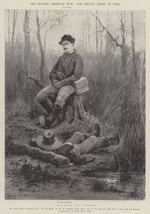 Španělsko-americká válka, zastavení v kubánské divočině od Henry Charles Seppings Wright