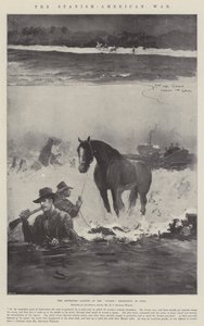 Španělsko-americká válka, pokus o vylodění Gussieho expedice na Kubě od Henry Charles Seppings Wright