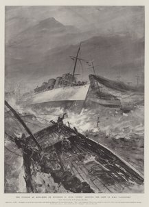 Tajfun v Hongkongu 10. listopadu, HMS Otter zachraňuje posádku HMS Sandpiper