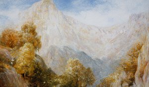 In the Hills, cca 1850 (olej na panelu)