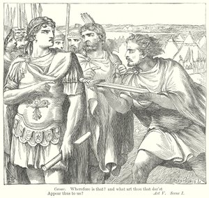Antonius a Kleopatra (rytina) od Henry Courtney (after) Selous