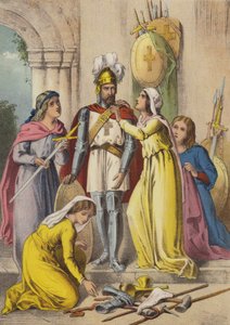 křesťanský ozbrojený (chromolitho)