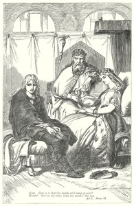 Hamlet (rytina) od Henry Courtney (after) Selous