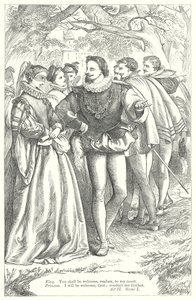 Ztracená práce lásky (rytina) od Henry Courtney (after) Selous