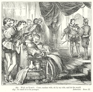 Zkrocení zlé ženy (rytina) od Henry Courtney (after) Selous