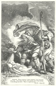Zimní příběh (rytina) od Henry Courtney (after) Selous