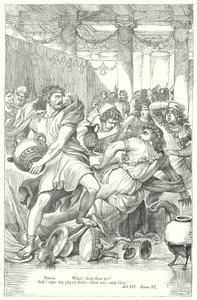 Timon Athénský (rytina) od Henry Courtney (after) Selous