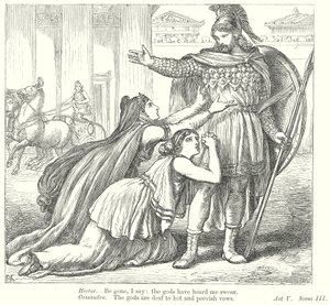 Troilus a Kressida (rytina) od Henry Courtney (after) Selous