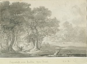 Burton-uponTrent - Stapenhill: sépiová kresba, nd [1788-1855] (kresba) od Henry Curzon Allport