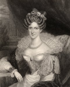 Princezna Adelaide Saxe-Coburg Meiningen, vyryto H.R. Cookem (fl. 1813-47), z 