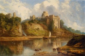 Hrad Pembroke (olej na plátně)