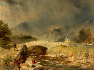 Bouřlivé počasí poblíž Ambleside, Cumbria, 1846 od Henry Dawson