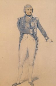 Horatio Nelson (1758-1805) (tužka, inkoust a kvaš na papíře) od Henry Edridge
