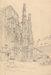 Jižní veranda Notre Dame, Louviers od Henry Edridge