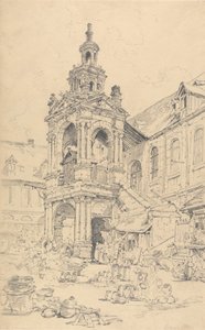 Veranda Halle v Haute Vielle Tour, Rouen od Henry Edridge