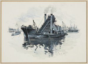 Bagr v Salford Docks od Henry Edward Tidmarsh