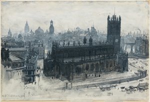 Manchester z gymnázia od Henry Edward Tidmarsh