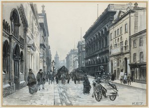Peter Street, The Free Trade Hall od Henry Edward Tidmarsh